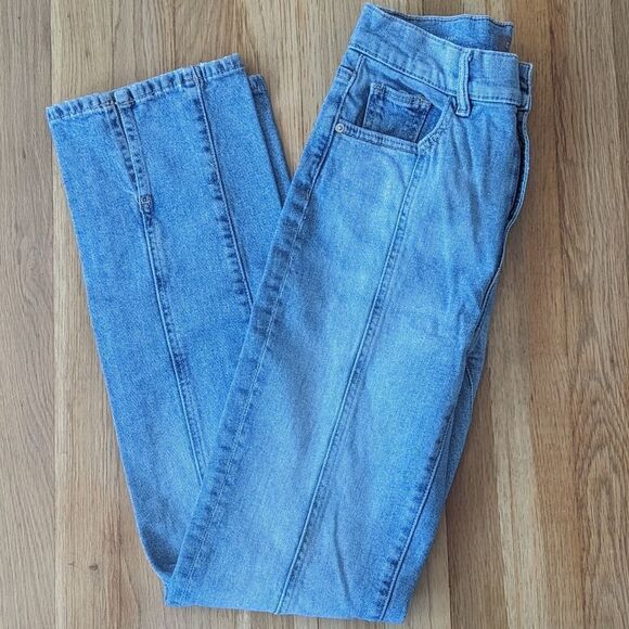 DL1961 Patti High Rise Straight Vintage Jeans in Sea View - Picture 5 of 9